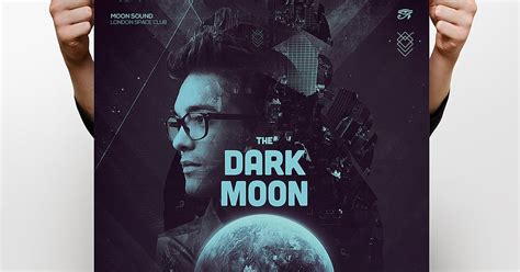 Dark Moon Poster Print Templates Ft Dark And Poster Envato