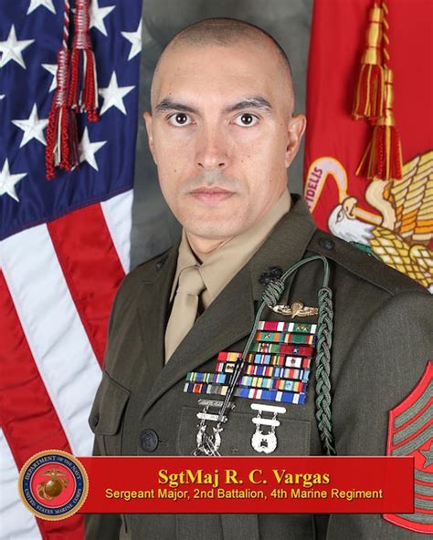 Sergeant Major R C Vargas St Marine Division Biography