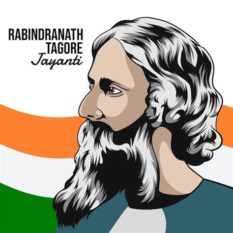 Premium Vector Vector Illustration Of Happy Rabindranath Tagore Jayanti