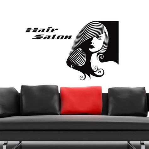 Dctal Hair Salon Sticker Beauty Salon Sex Girl Decal Haircut Posters Vinyl Wall Art Decals Decor