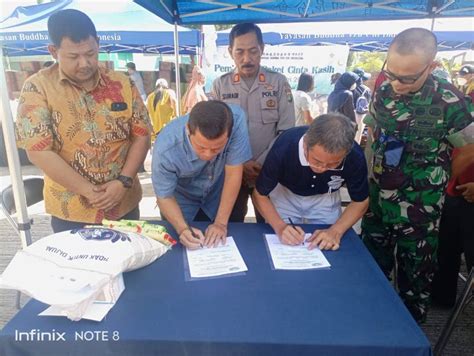 Sambut Lebaran Kecamatan Neglasari Dan Yayasan Buddha Tzu Chi Salurkan