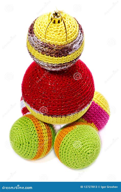 Pyramid From Colourful Balls Stock Image Image Of Knitted Color