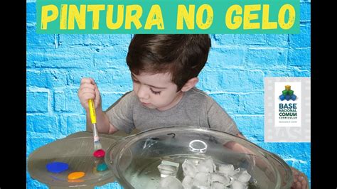 PINTURA NO GELO Atividade Sensorial YouTube