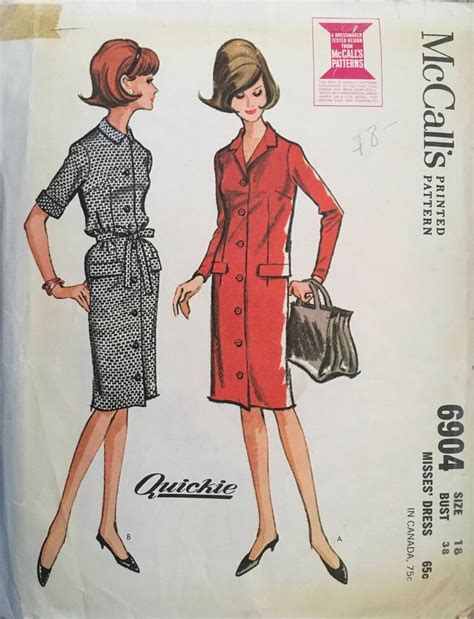 Mccall S Sewing Pattern Vintage Cut Etsy Vintage Sewing