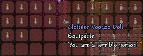 Clothier Voodoo Doll Terraria Wiki