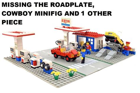 Lego Town Set 6375 Exxon Gas Station Legoland Instructions