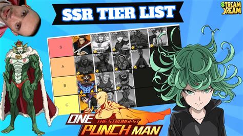 Ssr Tier List One Punch Man The Strongest Youtube