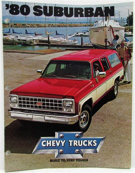 1980 Chevrolet Suburban Sales Brochure Etsy