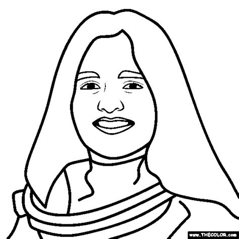 Kalpana Chawla Coloring Page