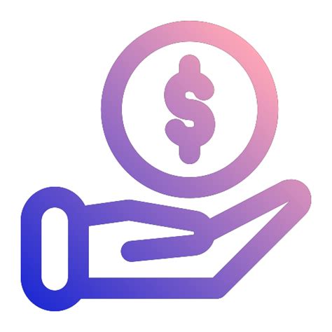 Receive money Generic gradient outline icon
