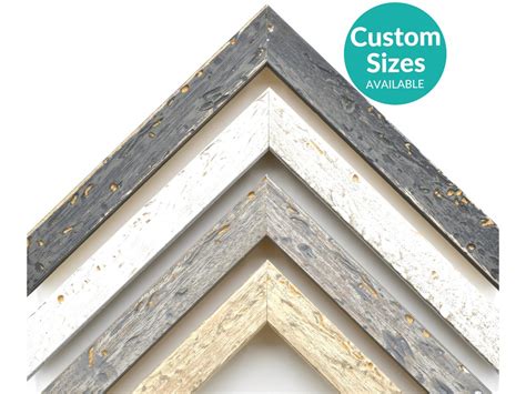 Thin Driftwood Style Picture Frame Tropical Beach Rustic Frames For
