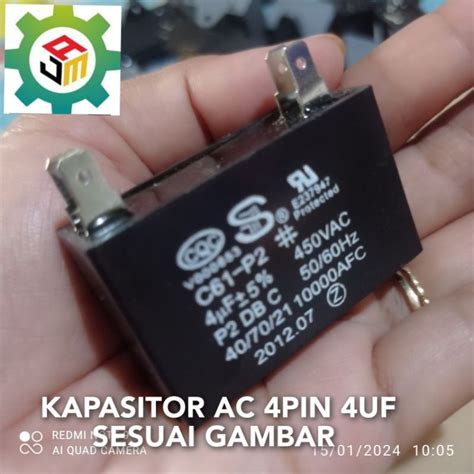 Jual KAPASITOR AC CAPACITOR KOTAK 4UF 450V SESUAI GAMBAR Shopee Indonesia