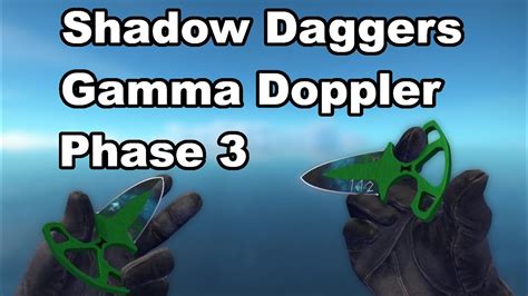 Shadow Daggers Gamma Doppler Phase 3 CSGO Skin Showcase YouTube