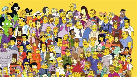 The Whole Cast Simpsons Wallpaper The Simpsons Wallpaper Simpsons