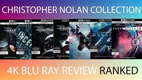 Christopher Nolan Collection 4k Blu Ray Review Ranked In 2021 Youtube