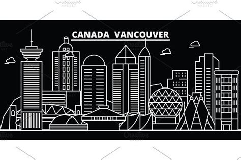 Vancouver Skyline Vector At Vectorified Collection Of Vancouver