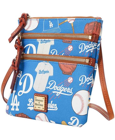 Dooney And Bourke Womens Los Angeles Dodgers Game Day Triple Zip