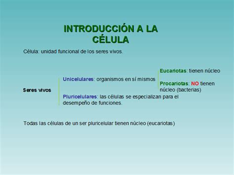 Introducción a la célula