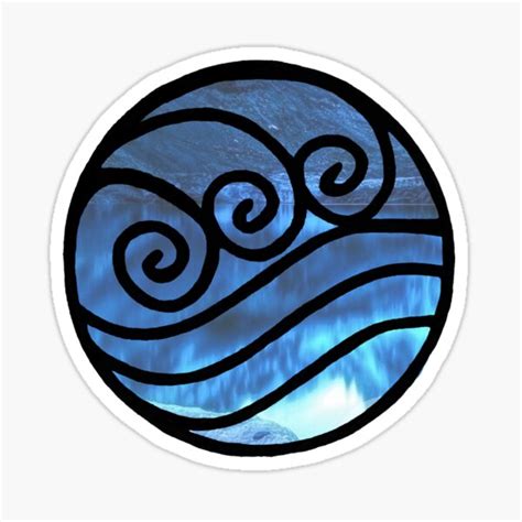 Avatar Water Tribe Symbol Sticker For Sale By Leopardpaw177 Redbubble