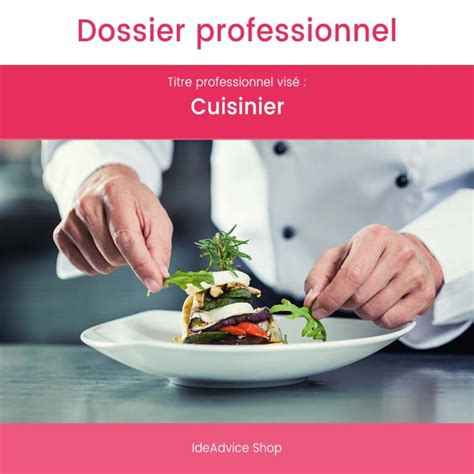 Dossier Professionnel Cuisinier