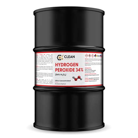 34 Hydrogen Peroxide Clean Chemicals