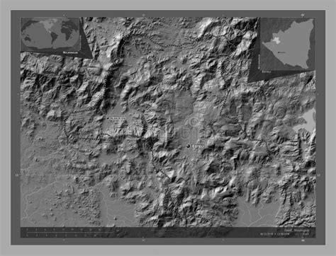Esteli Nicaragua Bilevel Labelled Points Of Cities Stock