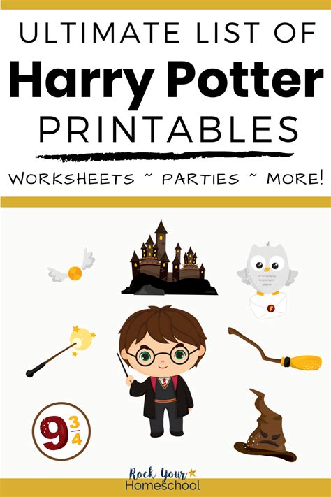 Harry Potter Printables Free Pdf