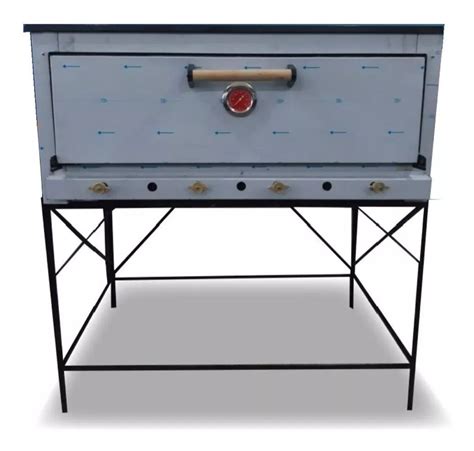 Horno Pizzero 3 Moldes Roticero Ac Inox Con Base De Apoyo En Bs As G B