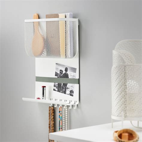 DrÖnjÖns Wall Storage With Hooks White 30x10x43 Cm Ikea