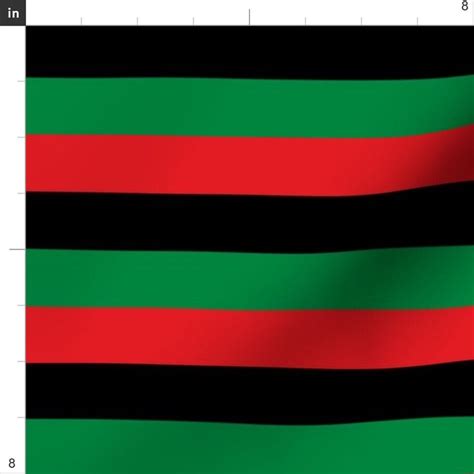 Red Black Green Flag Fabric Red Black Green Pan African Flag Etsy