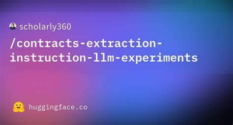 Scholarly360 Contracts Extraction Instruction Llm Experiments At Main