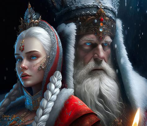 Ded Moroz and Snow Maiden by AlexanderGutkin on DeviantArt