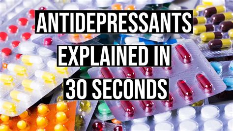 Antidepressants Explained In 30 Seconds Youtube