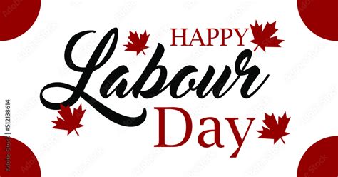 Canada Happy Labour Day Banner Background Template For National