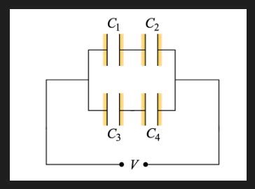 Solved The Figure Shows A Circuit With Four Capacitors And 59 OFF