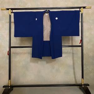 Samurai Men S Kimono Four Piece Set Vintage Montsuki Hakama Kimono