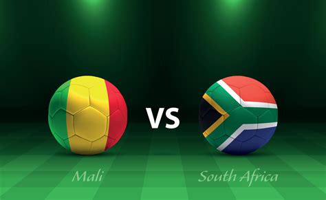 Mali vs South Africa football scoreboard broadcast template 36471809 ...