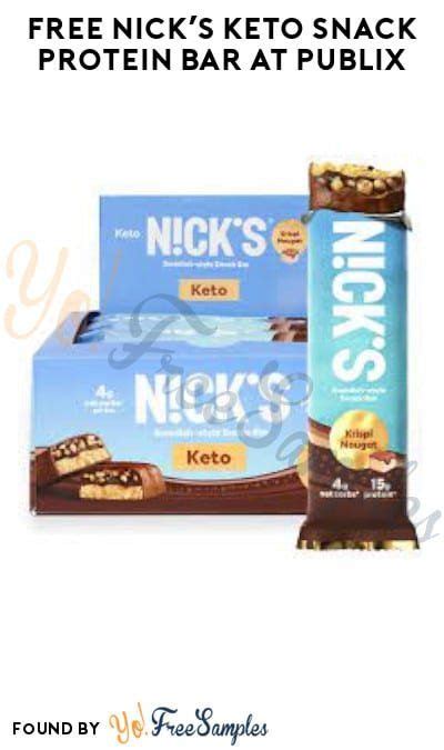 Free Nick’s Keto Snack Protein Bar At Publix Account Coupon Required Protein Snacks Keto