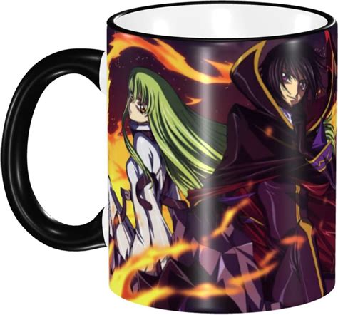 Nuteor Japanese Anime Code Geass Coffee Mug 11oz Ceramic Coffee Cups With Handle