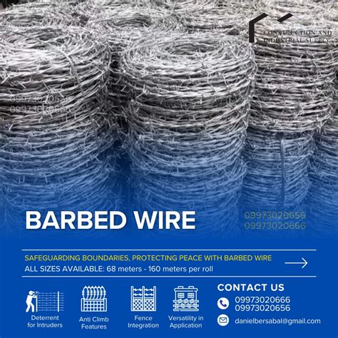 Fencing Security Containment Barbs Wire Strands Steel Wire