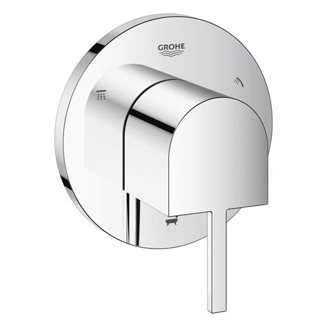 Grohe Plus Handle Way Diverter Trim Kit In Starlight Chrome Valve