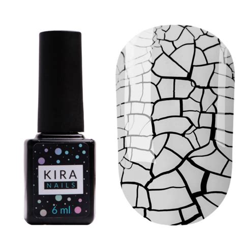 Esmalte De Gel KIRA Nails Crack Effect White Blanco Para Craquelado 6 Ml