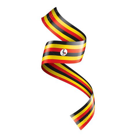 Uganda Flag Clipart PNG Images, Uganda National Flag Ribbon Tape ...