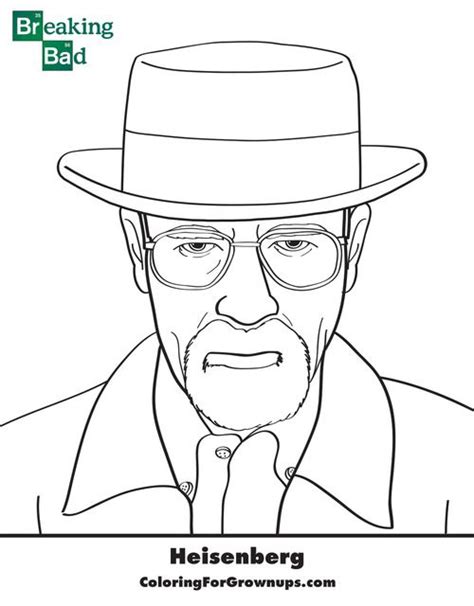 Coloring For Grown Ups Heisenberg Haha Coloring Pages For Grown Ups