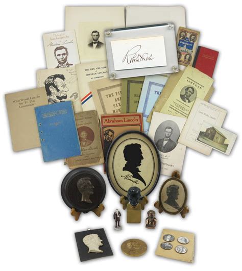 Sold Price Abraham Lincoln Memorabilia Enormous 25 Pc Dealers Lot