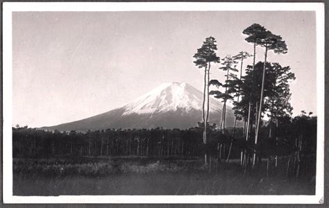 Vintage Photograph S Tokyo Japan Mount Fuji Mountain View Scene