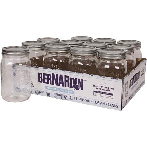 Bernardin 12 Pack Wide Mason Jars Home Hardware