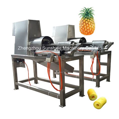 Automatic Corer Pineapple Peeling Coring Peeler Machine Fruit Peeling