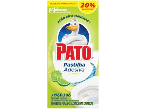 Desodorizador Sanit Rio Pastilha Adesiva Pato Citrus Unidades