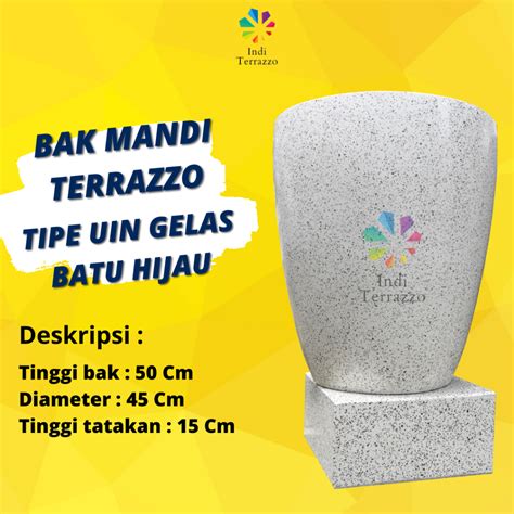 Jual Indi Terazzo Bak Mandi Teraso Bak Mandi Minimalis Bak Mandi Marmer